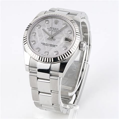 rolex mens datejust meteorite diamond dial ss|rolex meteorite dial for sale.